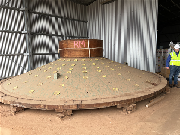 Unused Outotec 24' X 17' (7.3m X 5.2m) Egl Sag Mill With Abb 6,300 Hp (4,750 Kw) Variable Speed Drive)